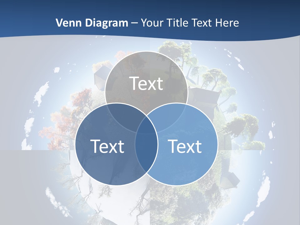Globe Leaf Earth PowerPoint Template