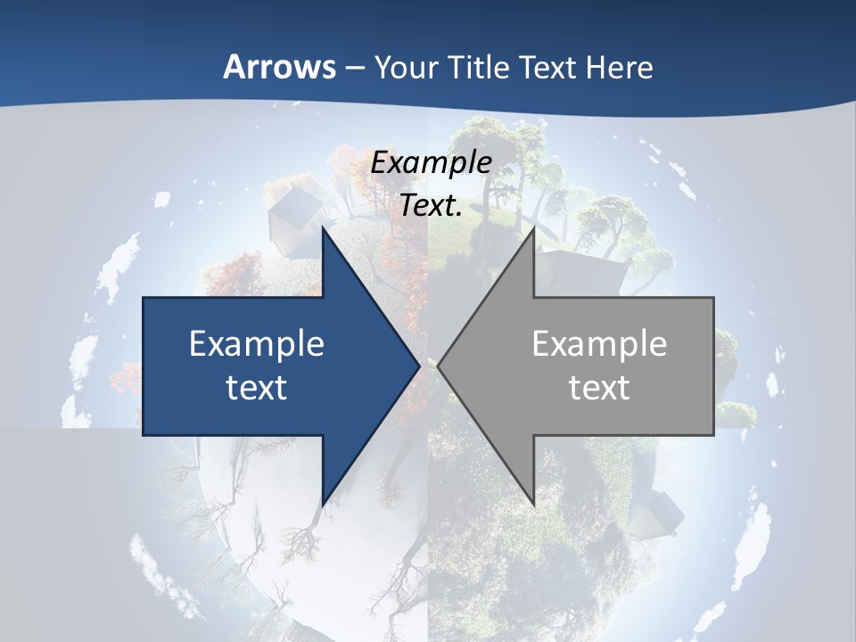 Globe Leaf Earth PowerPoint Template