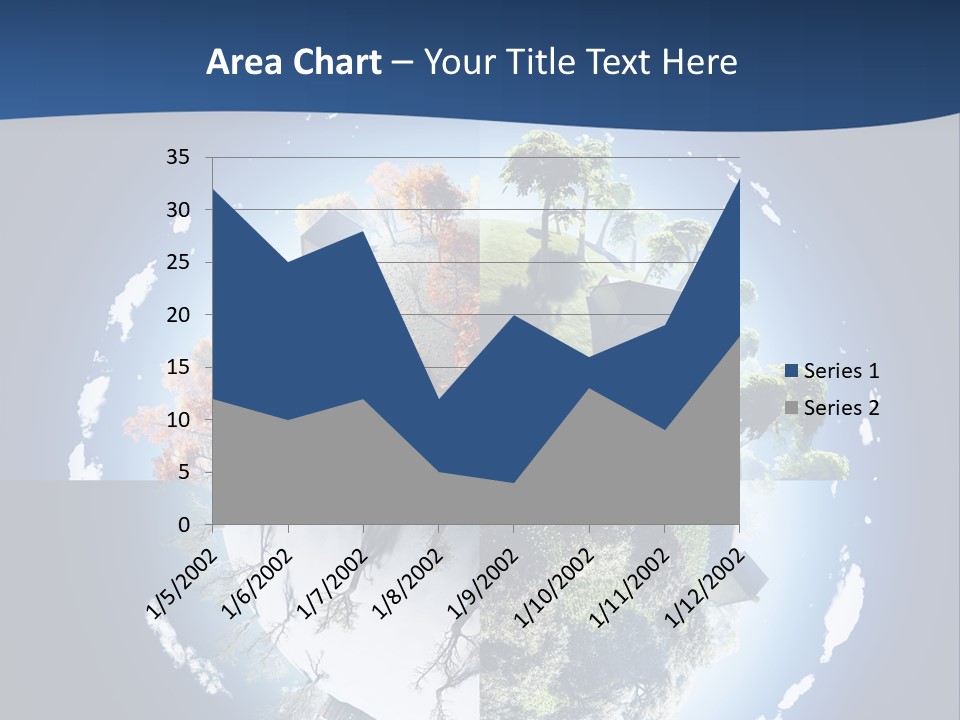 Globe Leaf Earth PowerPoint Template