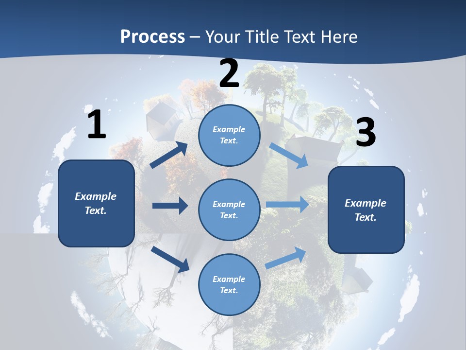 Globe Leaf Earth PowerPoint Template