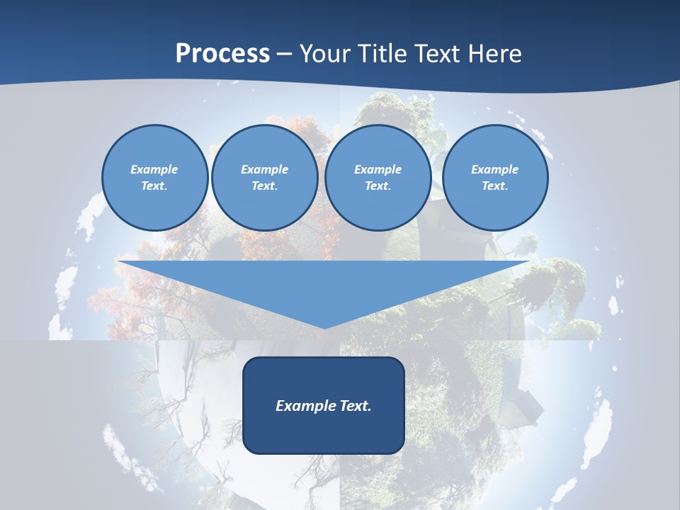 Globe Leaf Earth PowerPoint Template