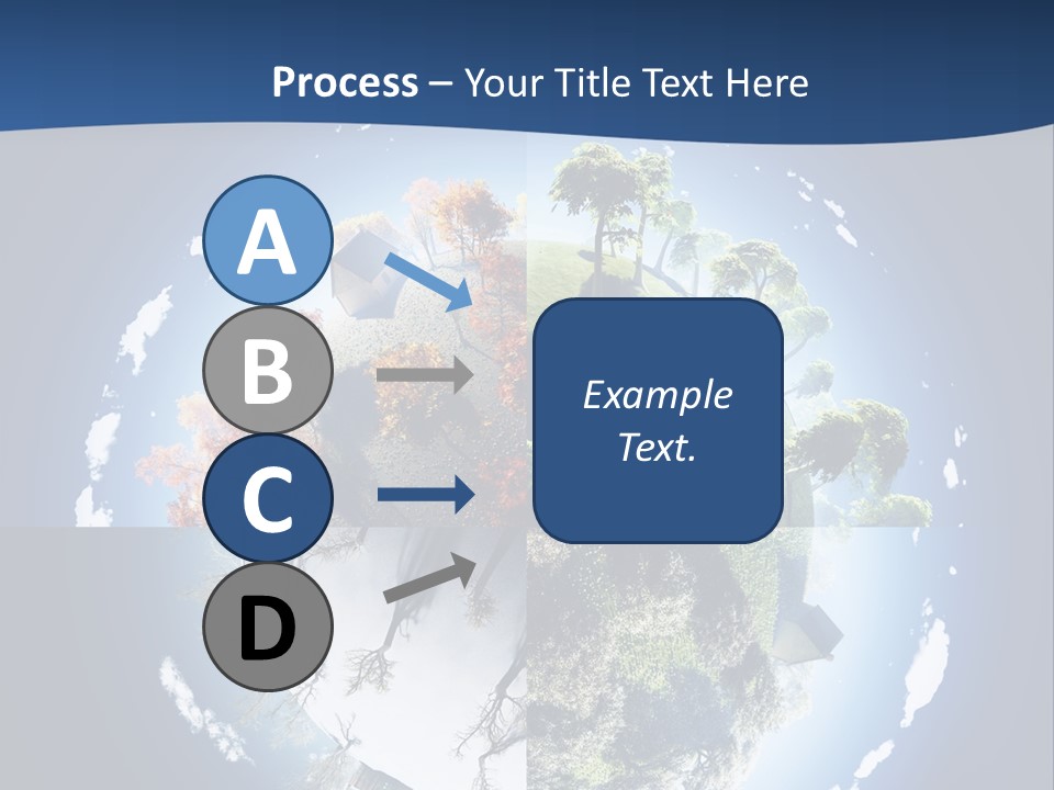 Globe Leaf Earth PowerPoint Template