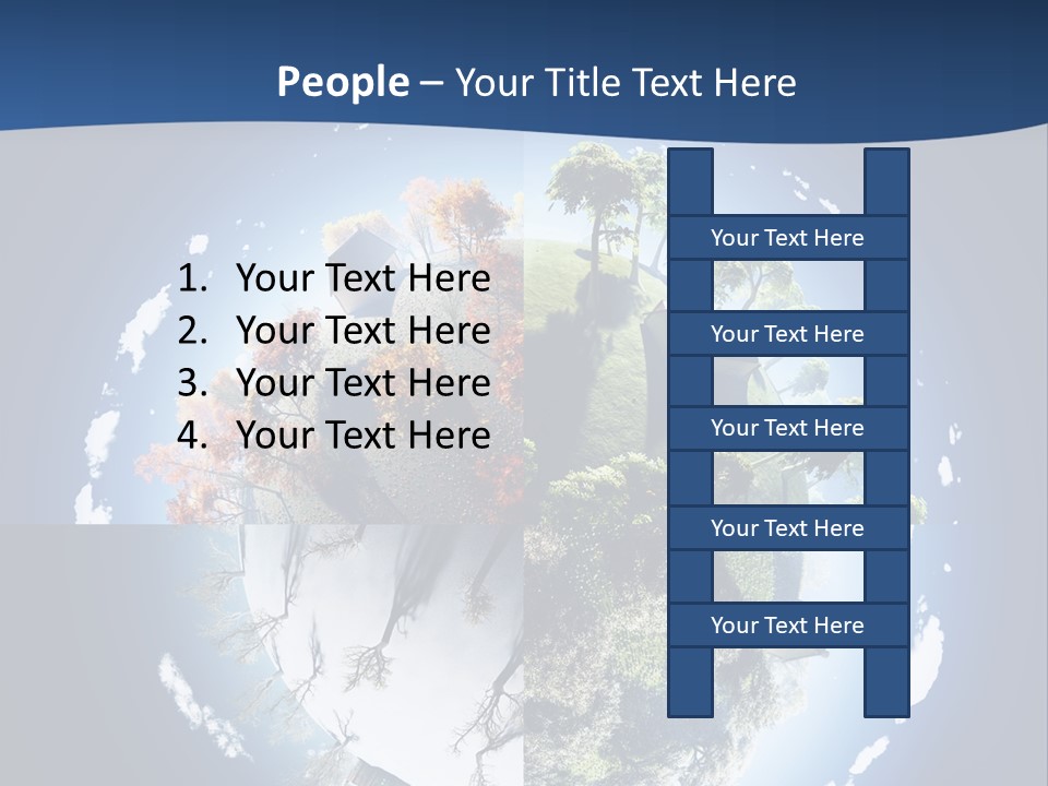 Globe Leaf Earth PowerPoint Template