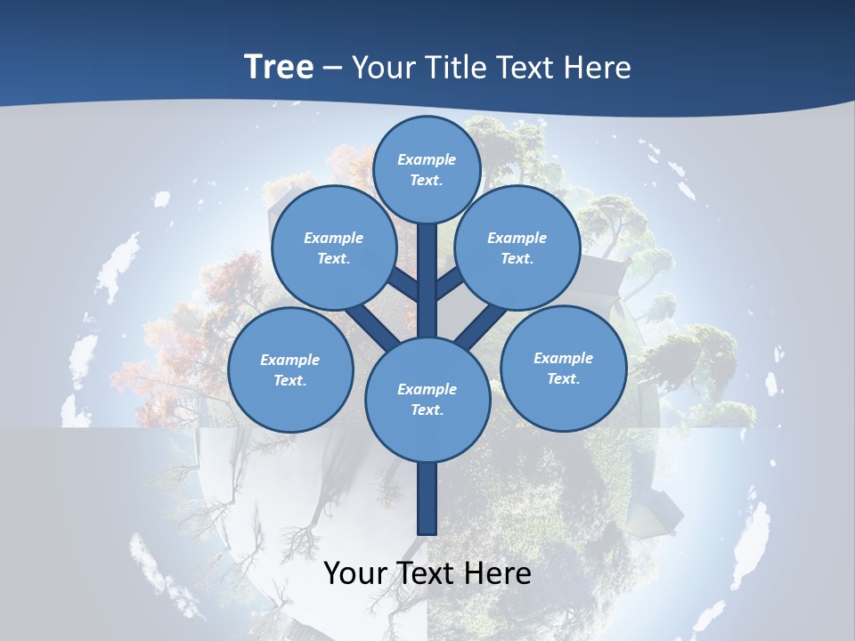 Globe Leaf Earth PowerPoint Template