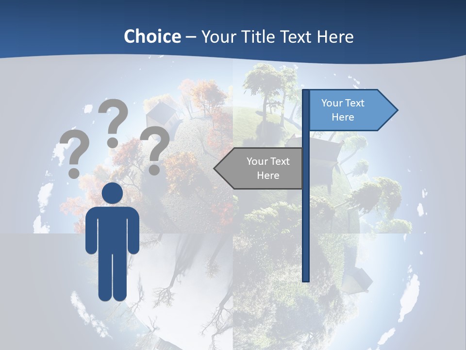 Globe Leaf Earth PowerPoint Template