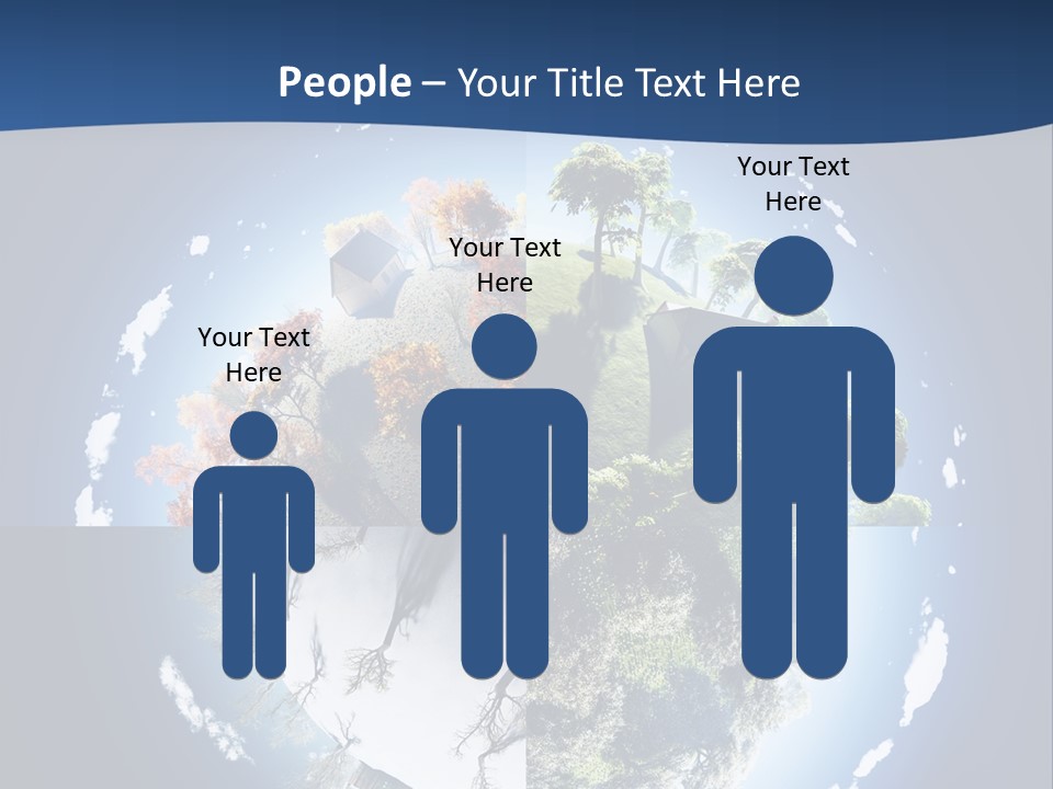 Globe Leaf Earth PowerPoint Template