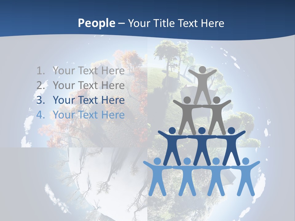 Globe Leaf Earth PowerPoint Template