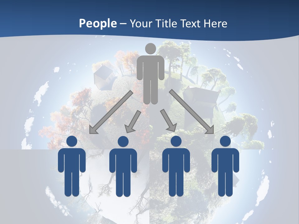 Globe Leaf Earth PowerPoint Template