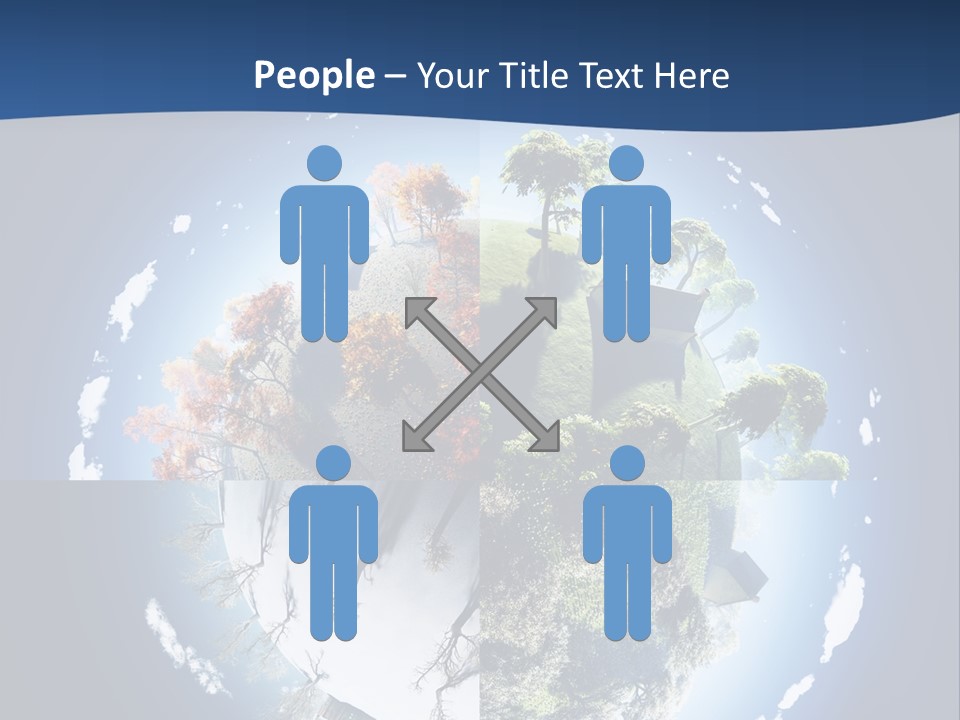 Globe Leaf Earth PowerPoint Template