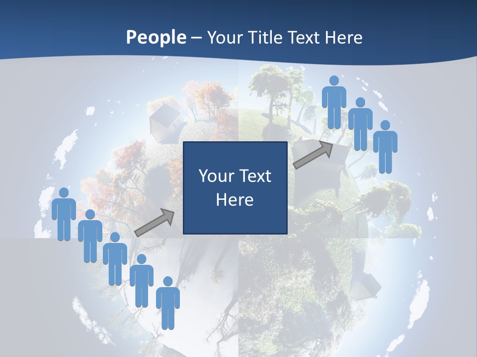 Globe Leaf Earth PowerPoint Template