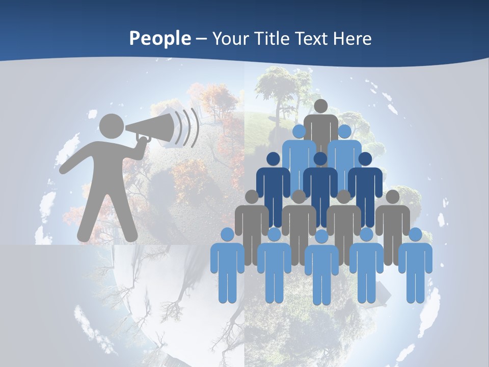 Globe Leaf Earth PowerPoint Template