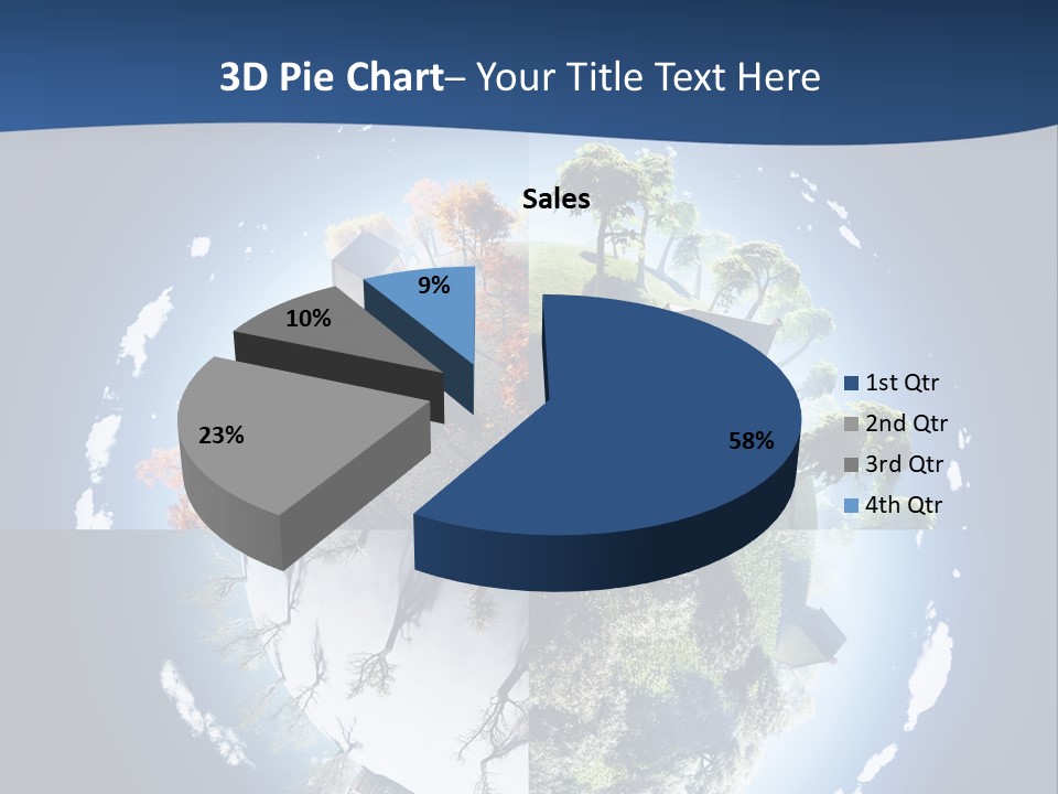 Globe Leaf Earth PowerPoint Template