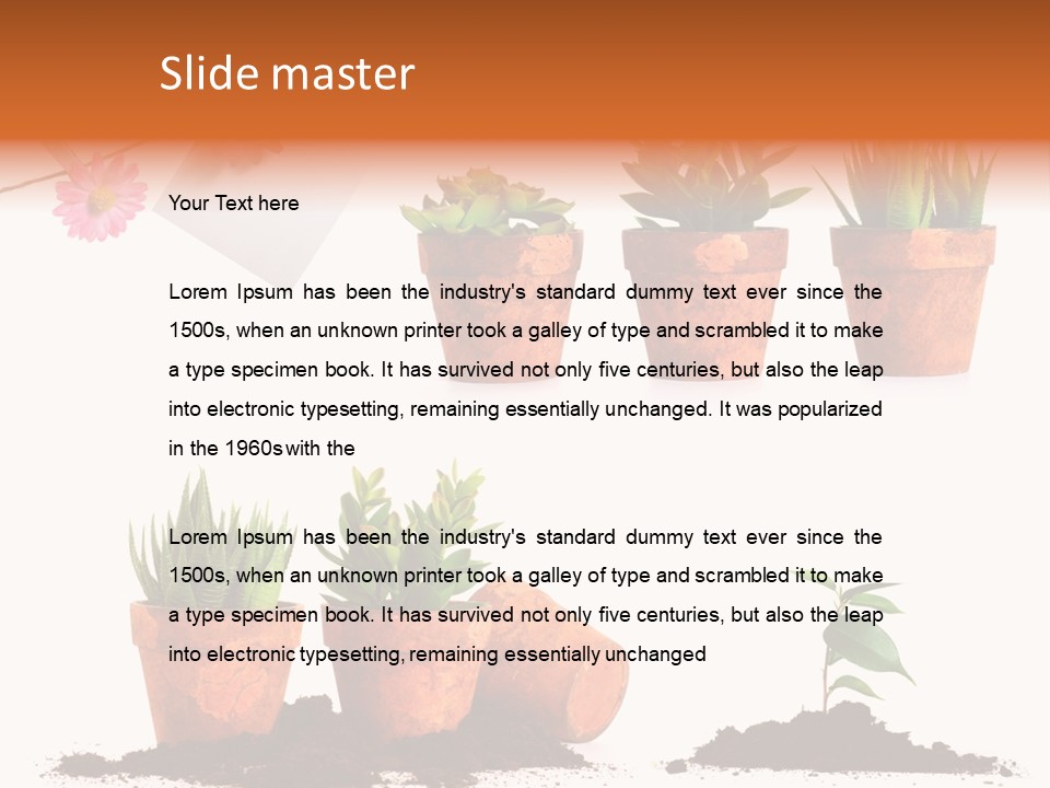 Background New Sapling PowerPoint Template