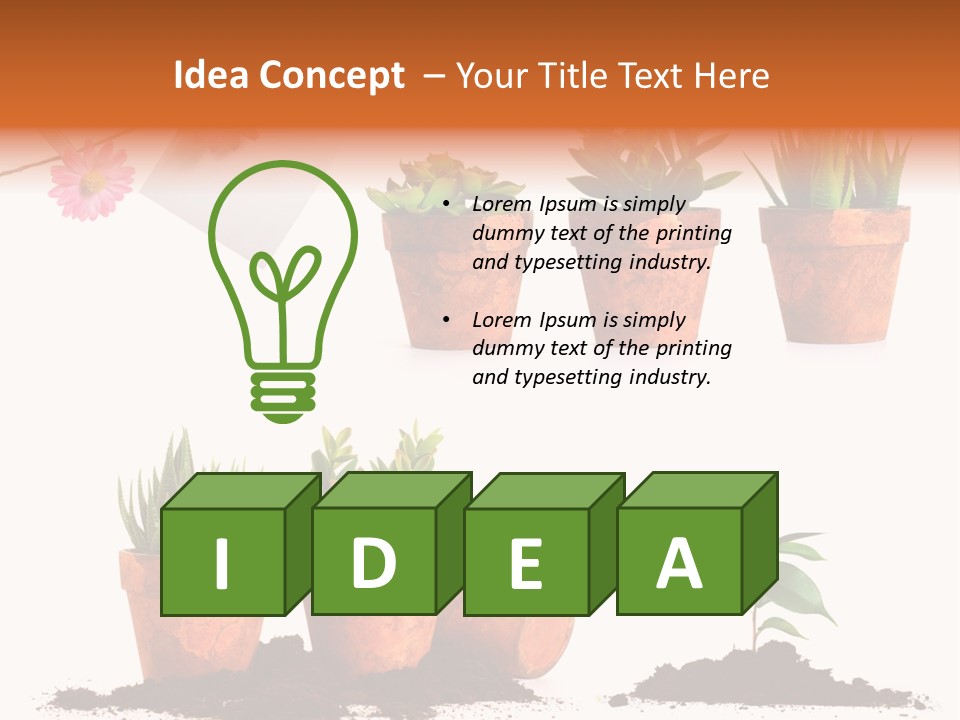 Background New Sapling PowerPoint Template