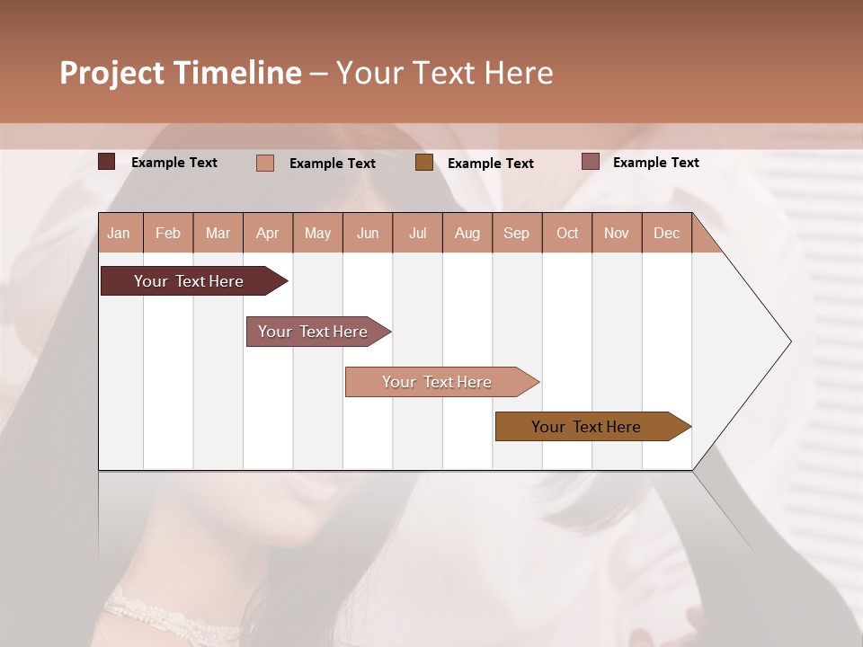 Hairstylist Caucasian Hairdryer PowerPoint Template