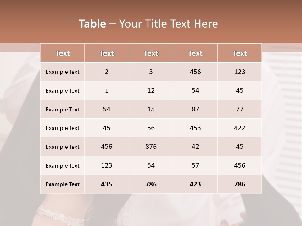 Hairstylist Caucasian Hairdryer PowerPoint Template