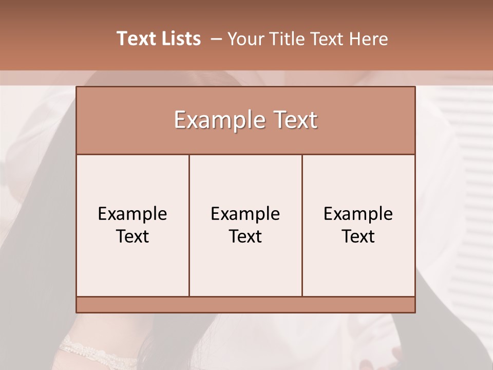 Hairstylist Caucasian Hairdryer PowerPoint Template