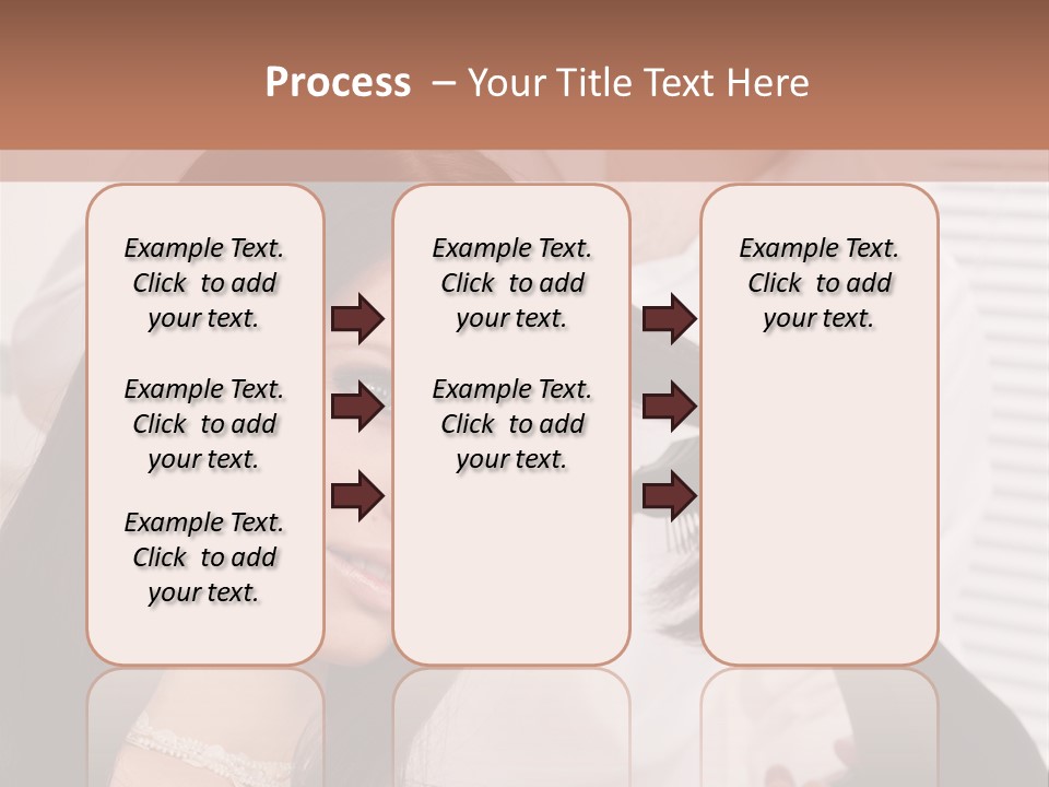 Hairstylist Caucasian Hairdryer PowerPoint Template