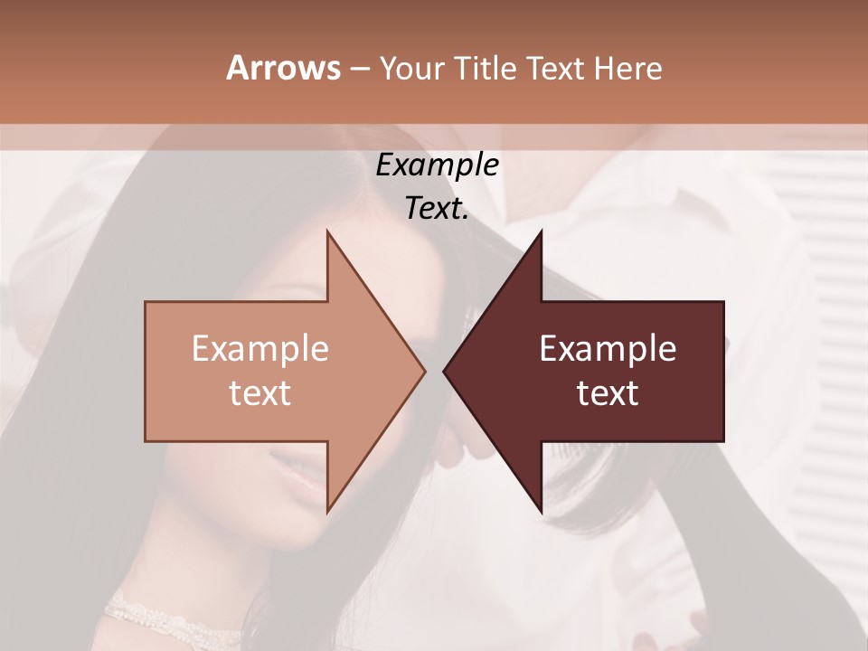 Hairstylist Caucasian Hairdryer PowerPoint Template