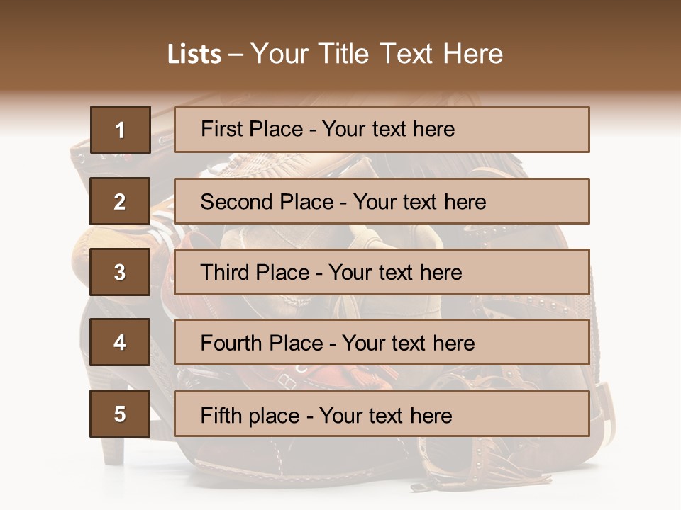 Straps Fetish Clothing PowerPoint Template