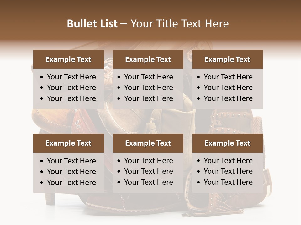 Straps Fetish Clothing PowerPoint Template