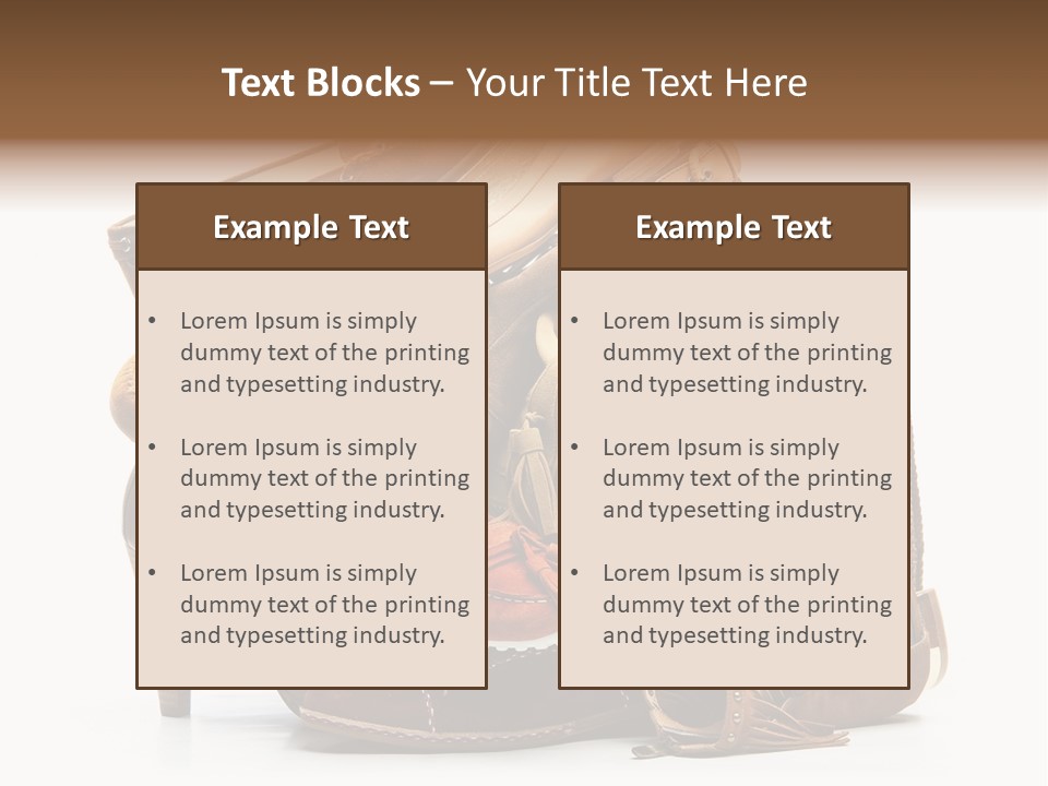 Straps Fetish Clothing PowerPoint Template
