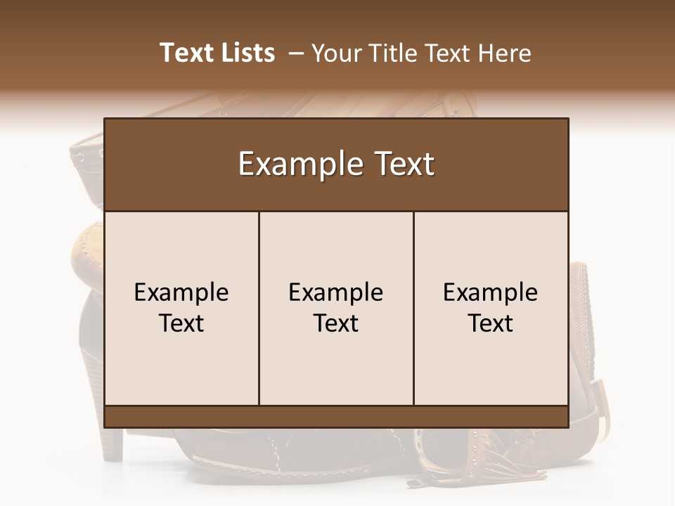 Straps Fetish Clothing PowerPoint Template