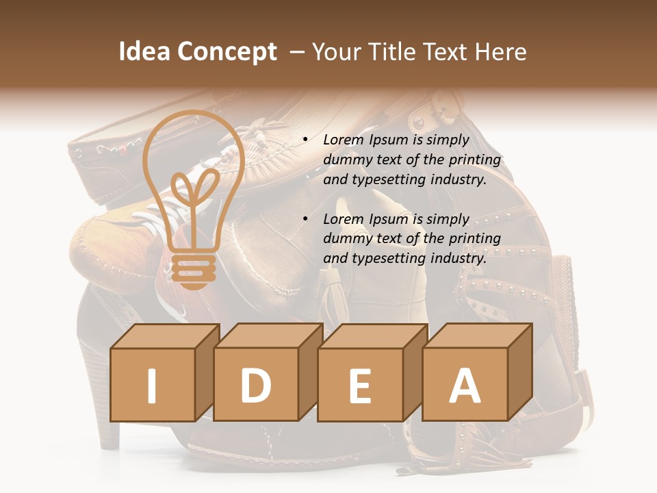 Straps Fetish Clothing PowerPoint Template