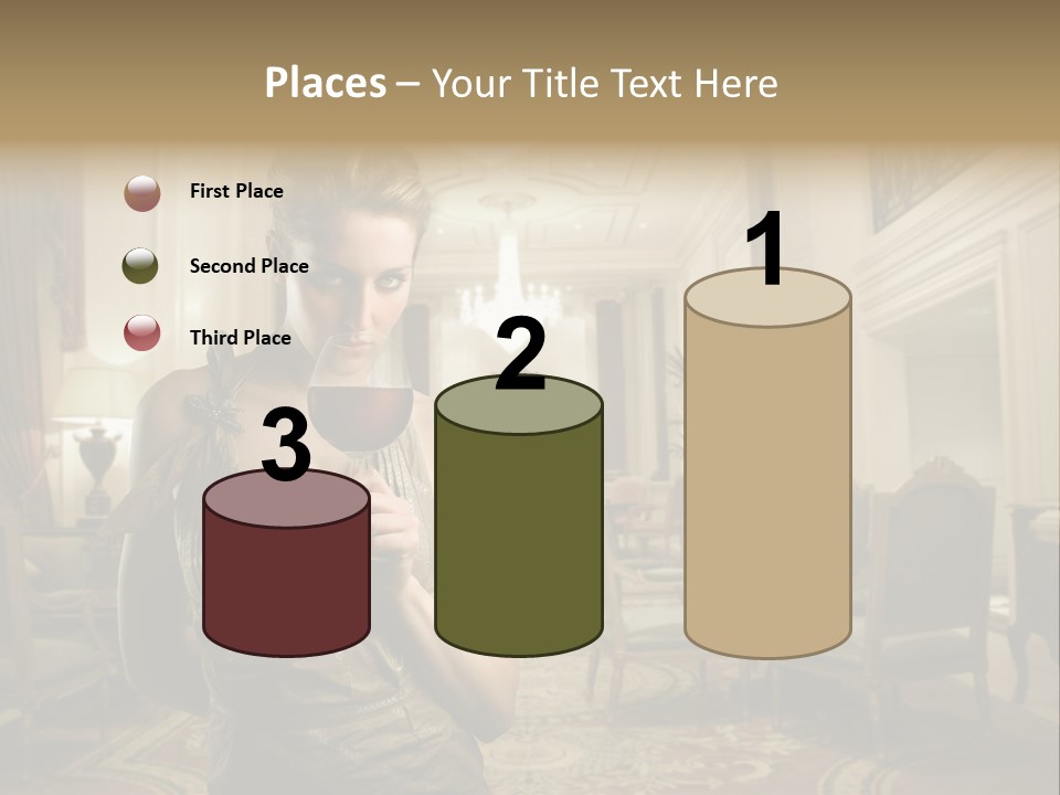 Female Fashion Table PowerPoint Template