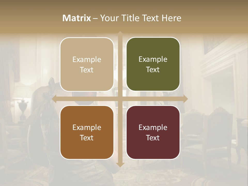 Female Fashion Table PowerPoint Template