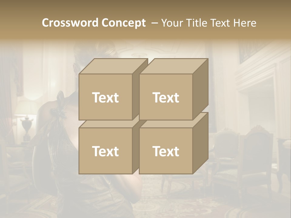 Female Fashion Table PowerPoint Template