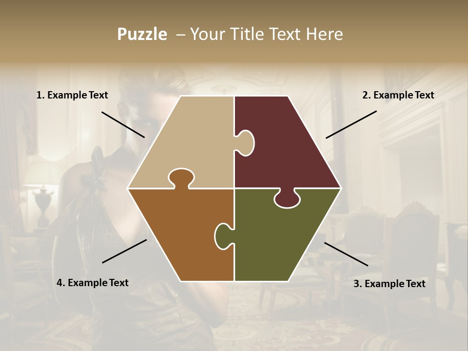 Female Fashion Table PowerPoint Template