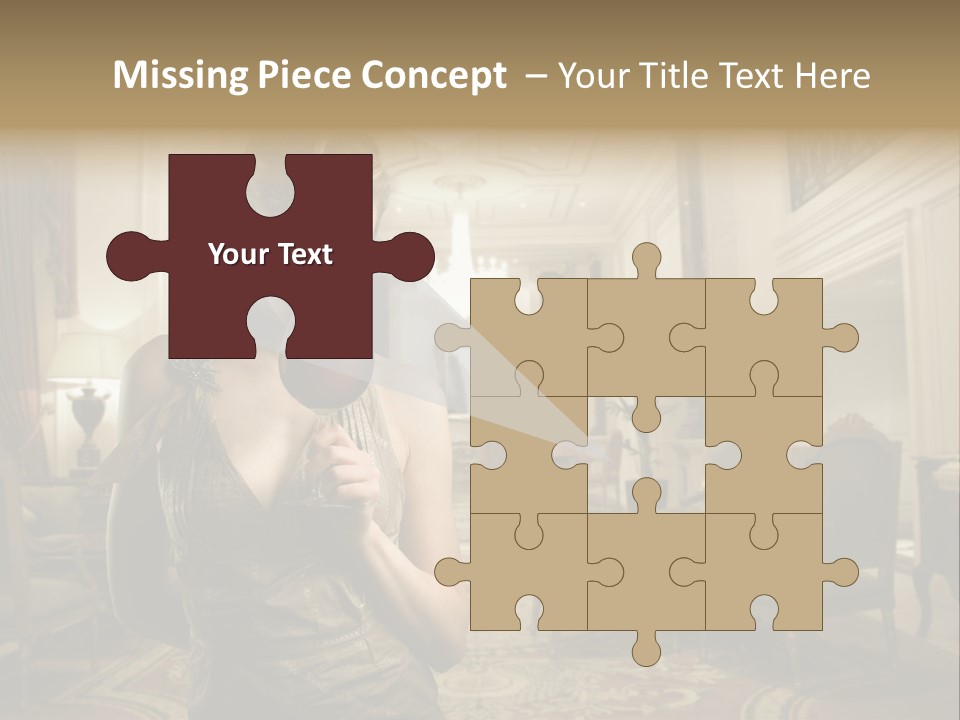 Female Fashion Table PowerPoint Template