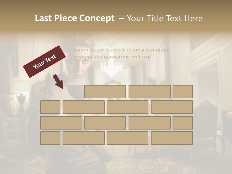 Female Fashion Table PowerPoint Template