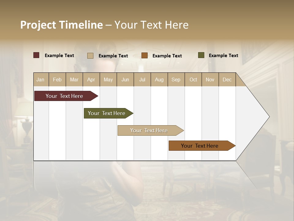 Female Fashion Table PowerPoint Template