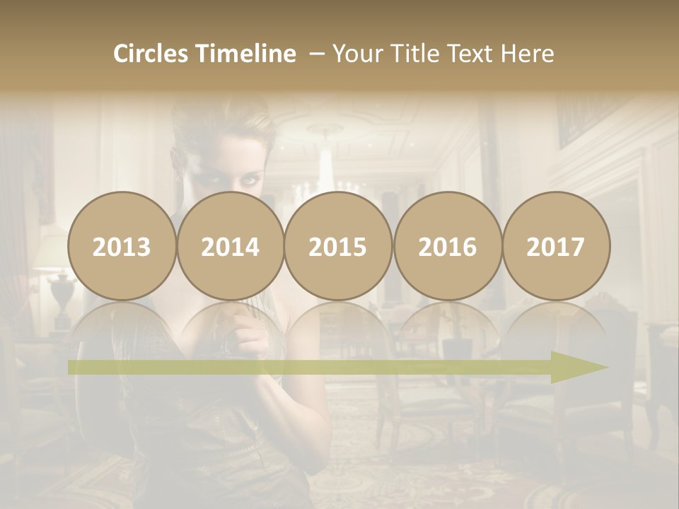 Female Fashion Table PowerPoint Template