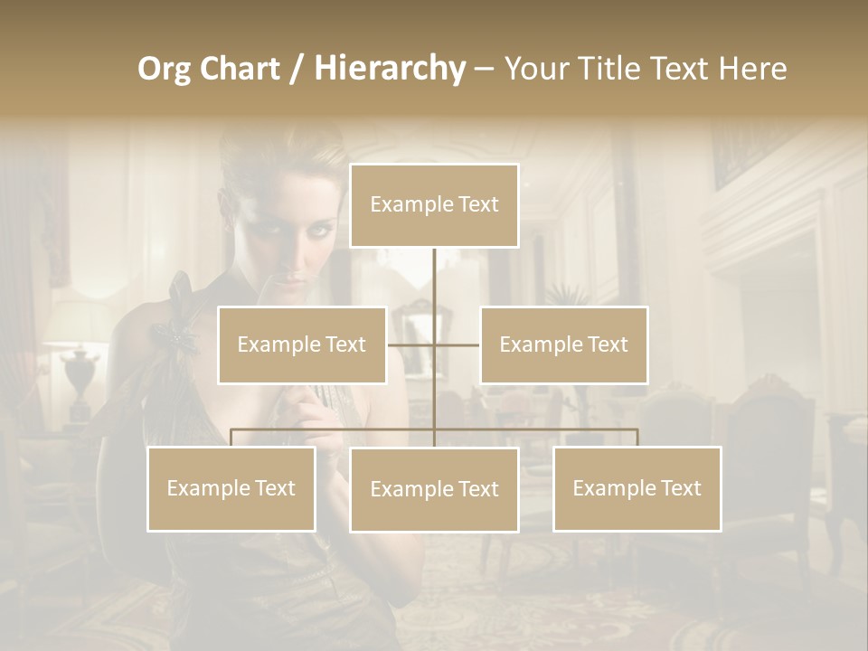 Female Fashion Table PowerPoint Template