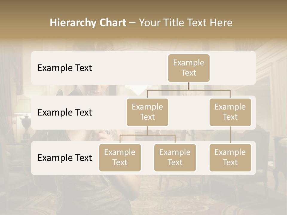 Female Fashion Table PowerPoint Template
