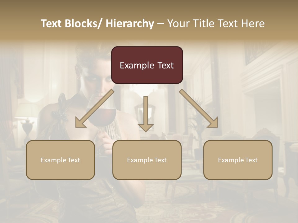 Female Fashion Table PowerPoint Template