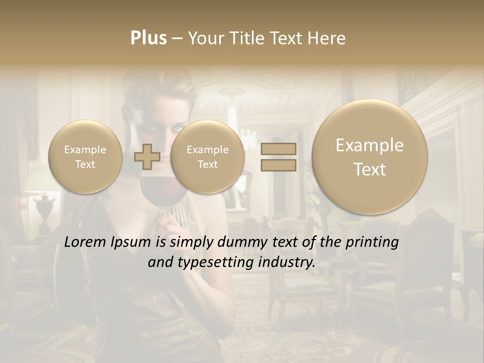 Female Fashion Table PowerPoint Template