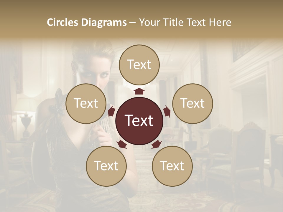 Female Fashion Table PowerPoint Template