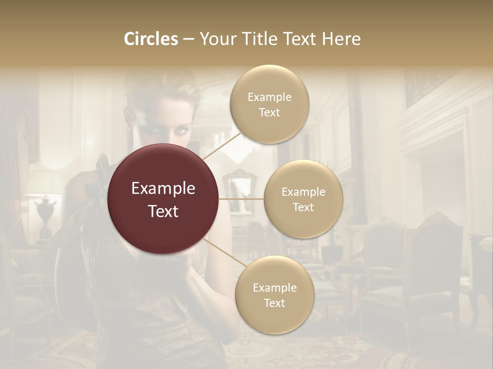 Female Fashion Table PowerPoint Template