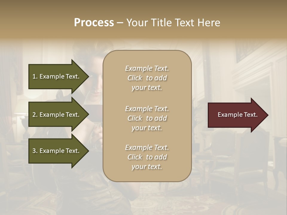 Female Fashion Table PowerPoint Template