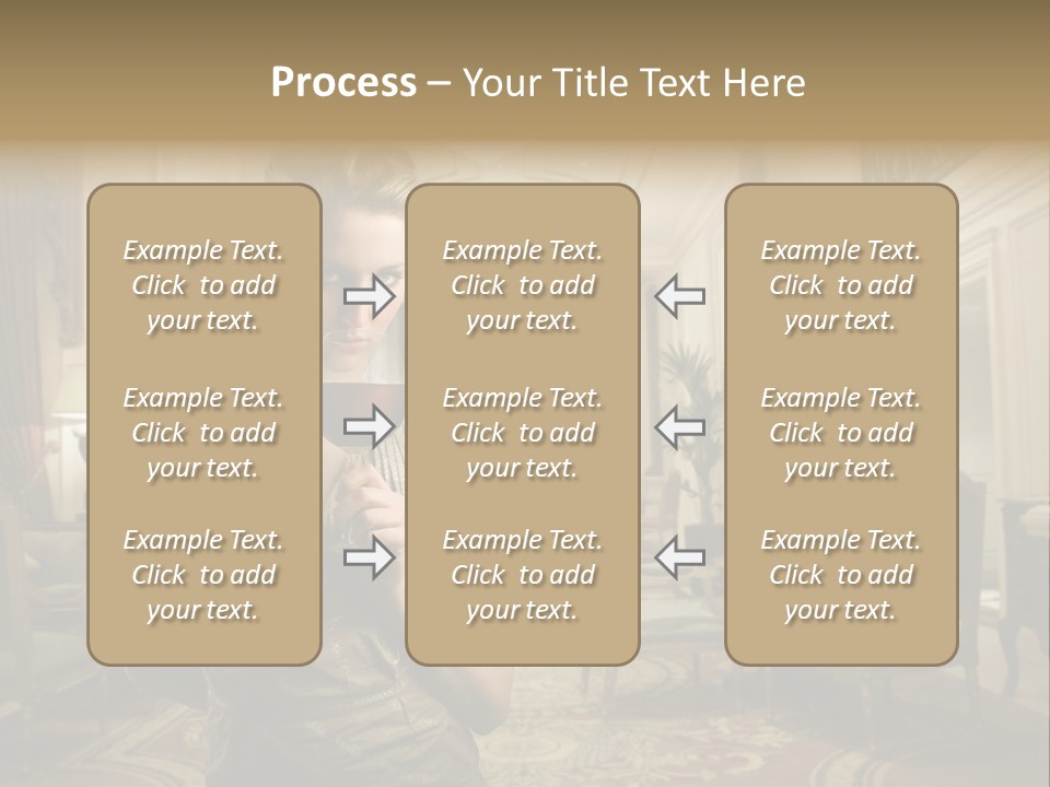 Female Fashion Table PowerPoint Template