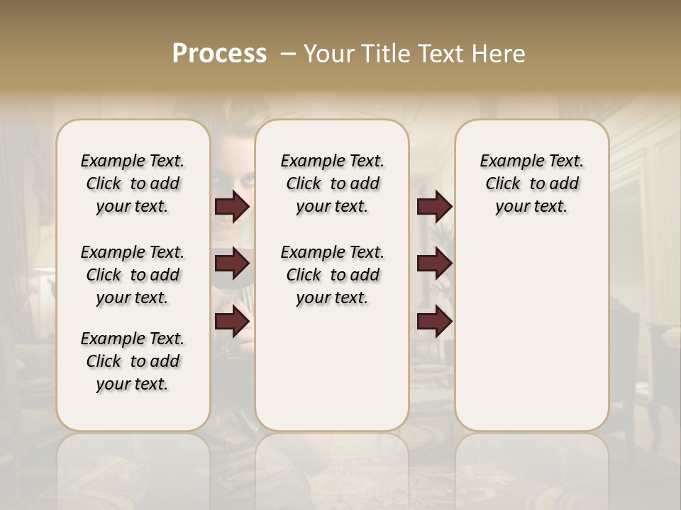 Female Fashion Table PowerPoint Template