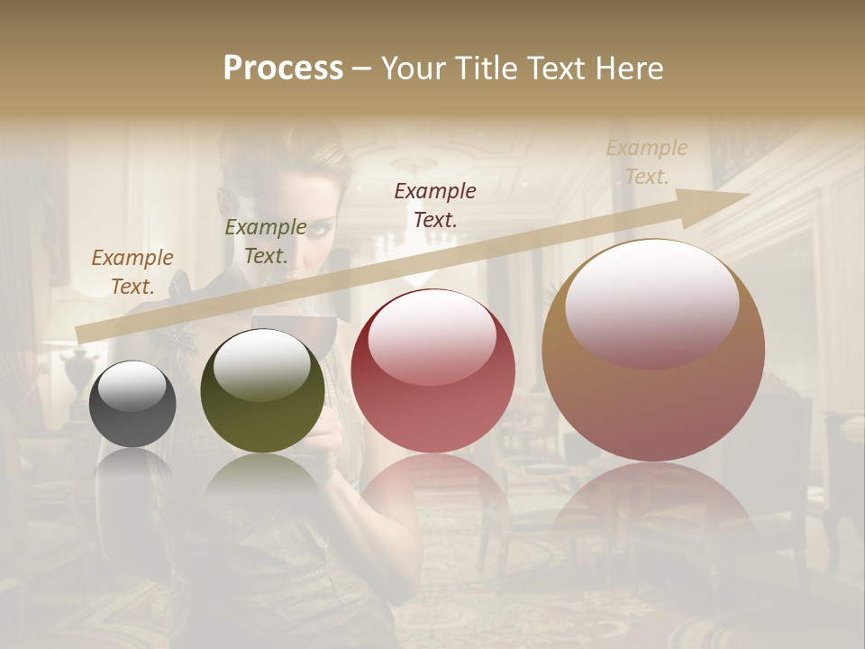 Female Fashion Table PowerPoint Template