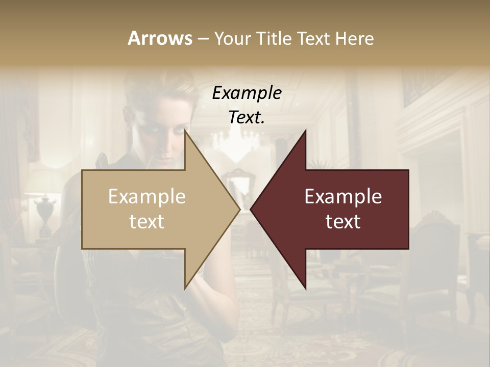 Female Fashion Table PowerPoint Template