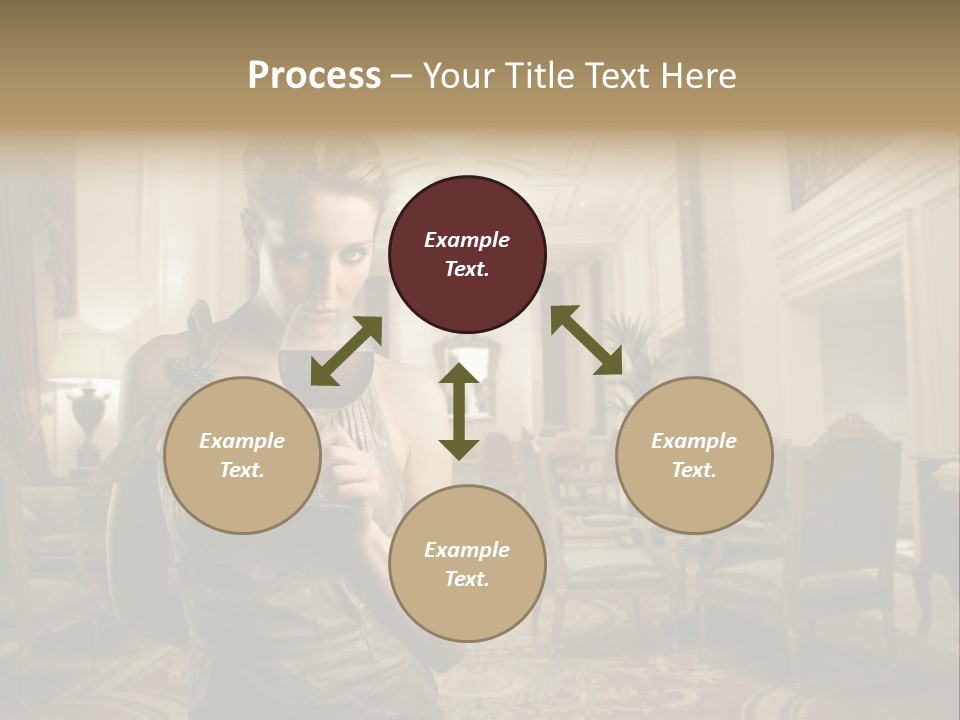 Female Fashion Table PowerPoint Template