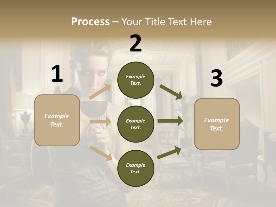 Female Fashion Table PowerPoint Template