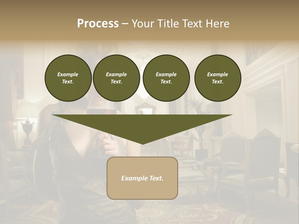 Female Fashion Table PowerPoint Template